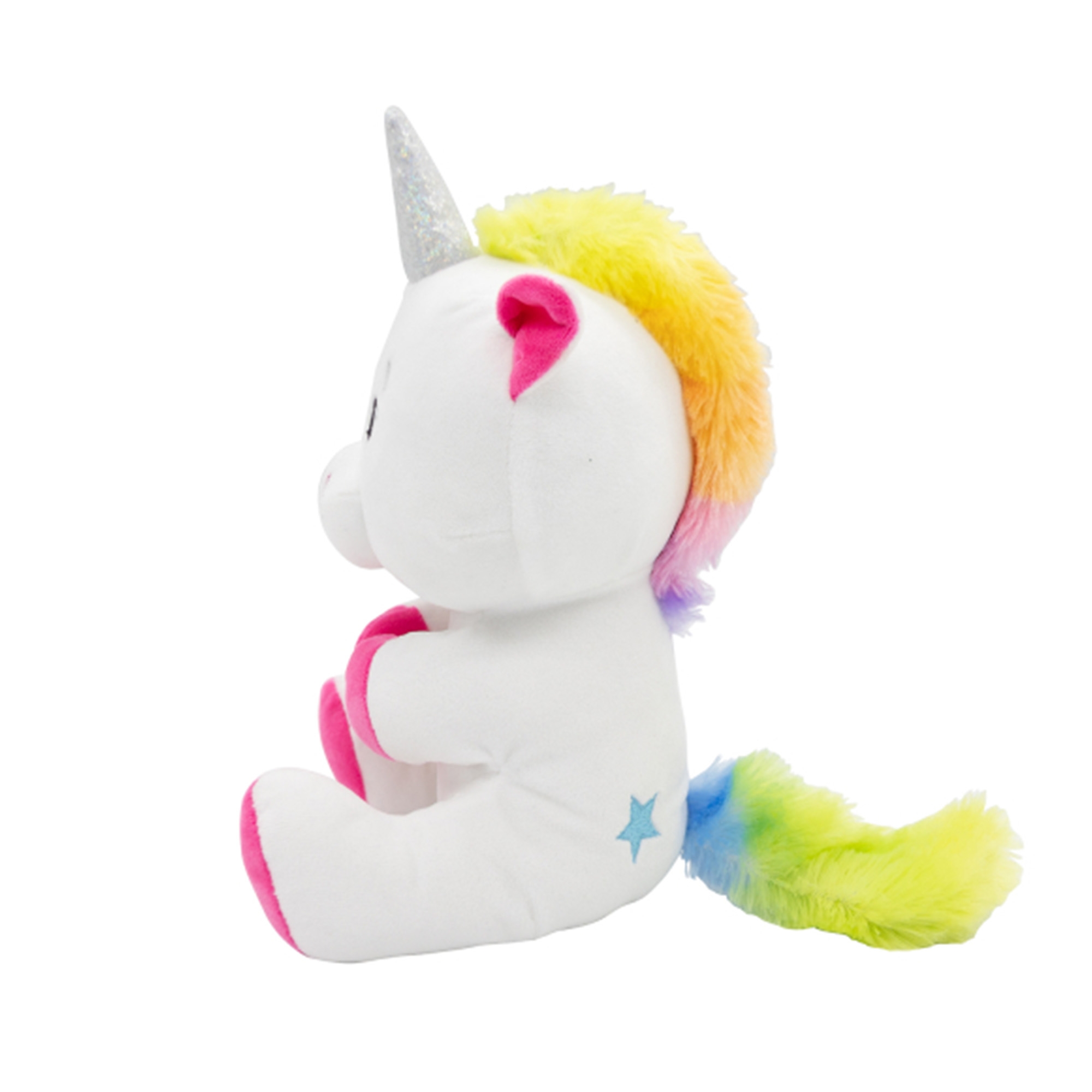 2-in-1 Plüschtier-Ballongewicht "Einhorn" 21 cm Plüsch, Spielzeug