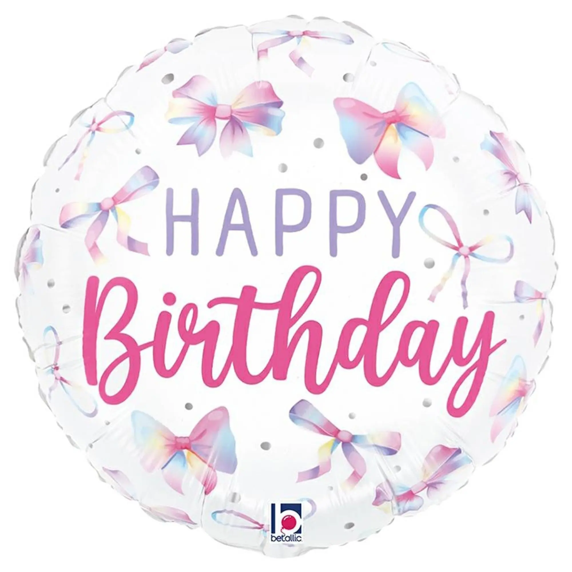 Ballon, Geburtstag, Happy Birthday, Rundballon, Bänder