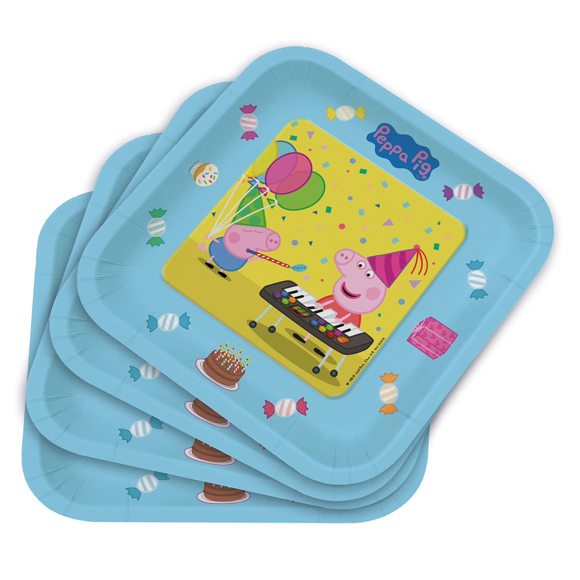 9624b7834ed70a4d6b9fb72972772fea9d5ee68b Peppa Wutz - 6 Pappteller