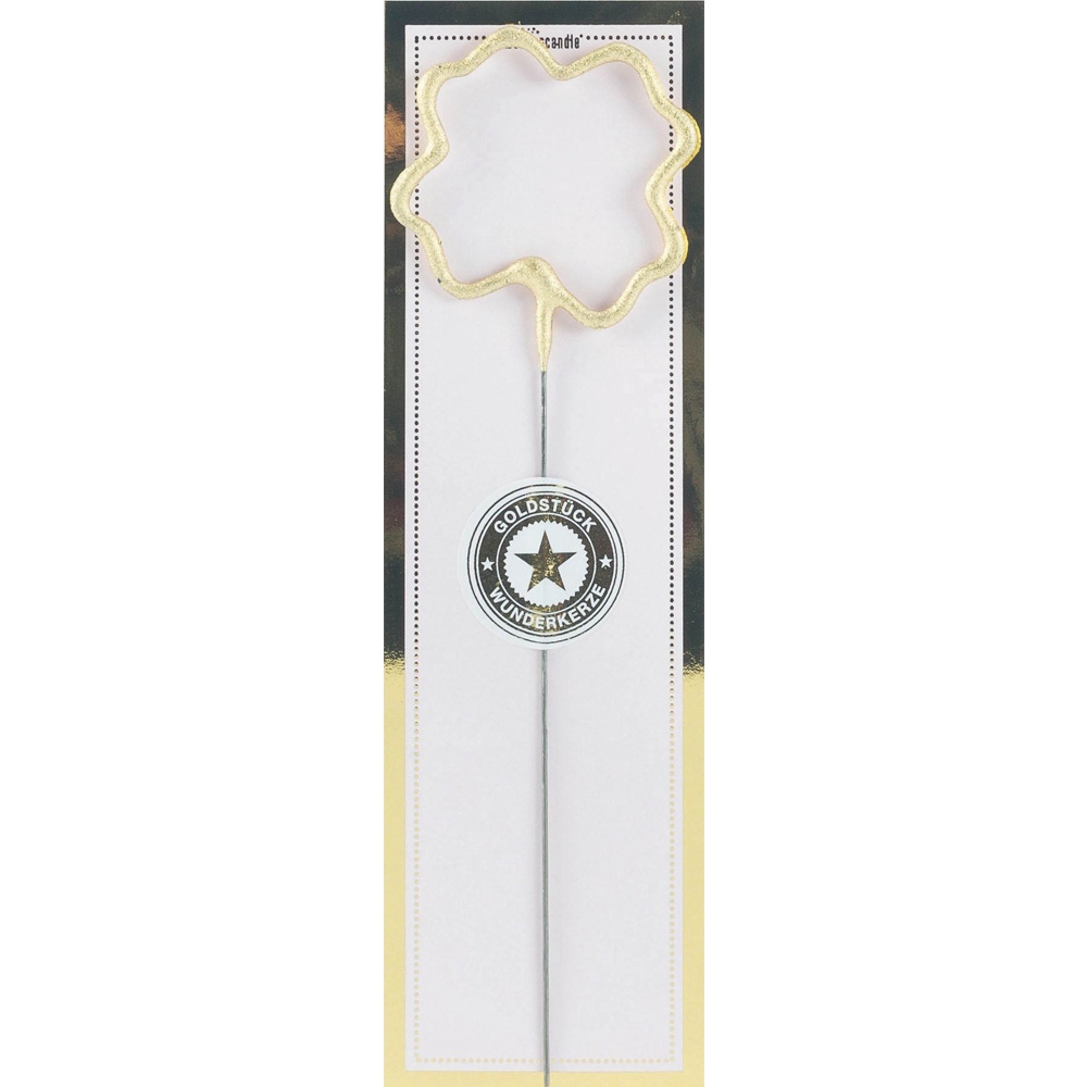 Wunderkerze Kleeblatt Gold Wunderkerze Kleeblatt Gold