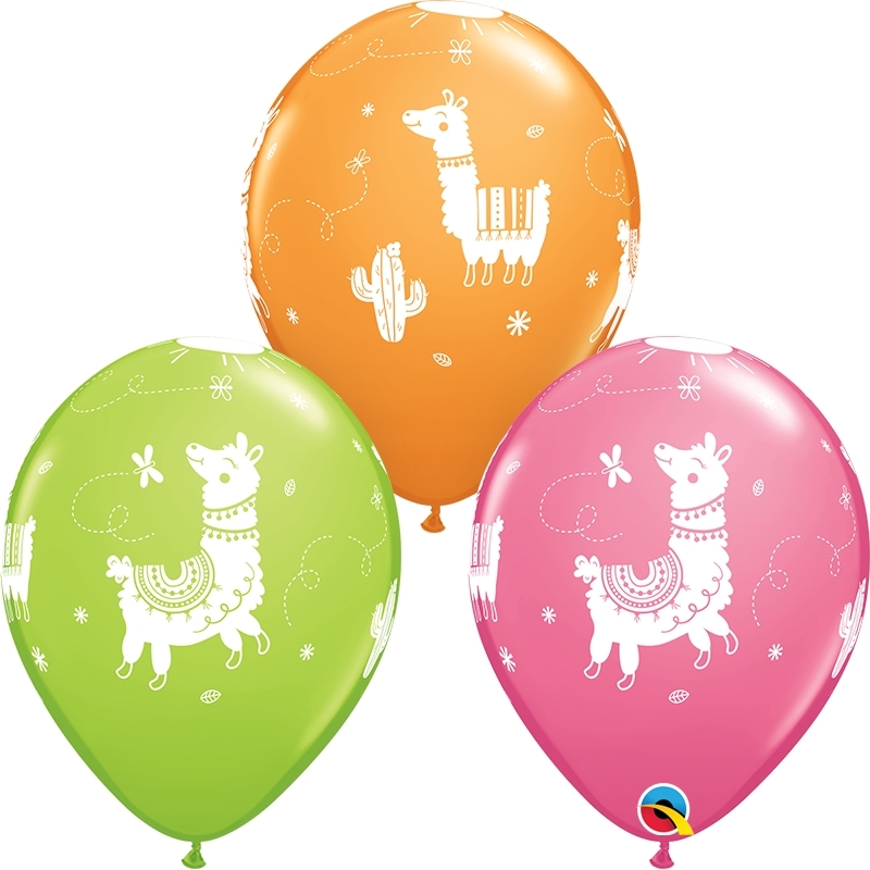 Qualatex Latexballon Lamas verschiedene Farben Ø 30cm