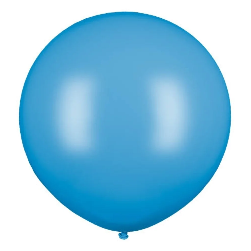 Ballon, Blau, Rund, Luftballon, Mattierte Oberfläche