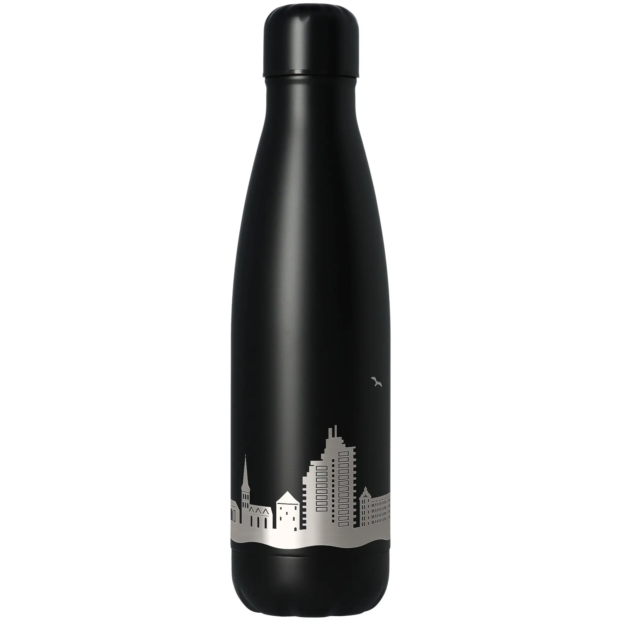 Trinkflasche Skyline Osnabrück Schwarz 500ml