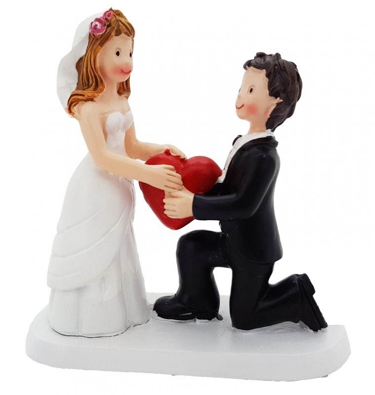 Aufsteller Brautpaar mit Herz klein Aufsteller Brautpaar mit Herz klein