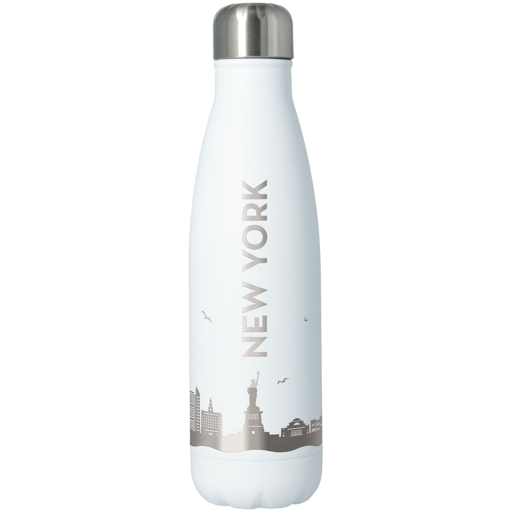 Trinkflasche Skyline New York Weiß 500ml