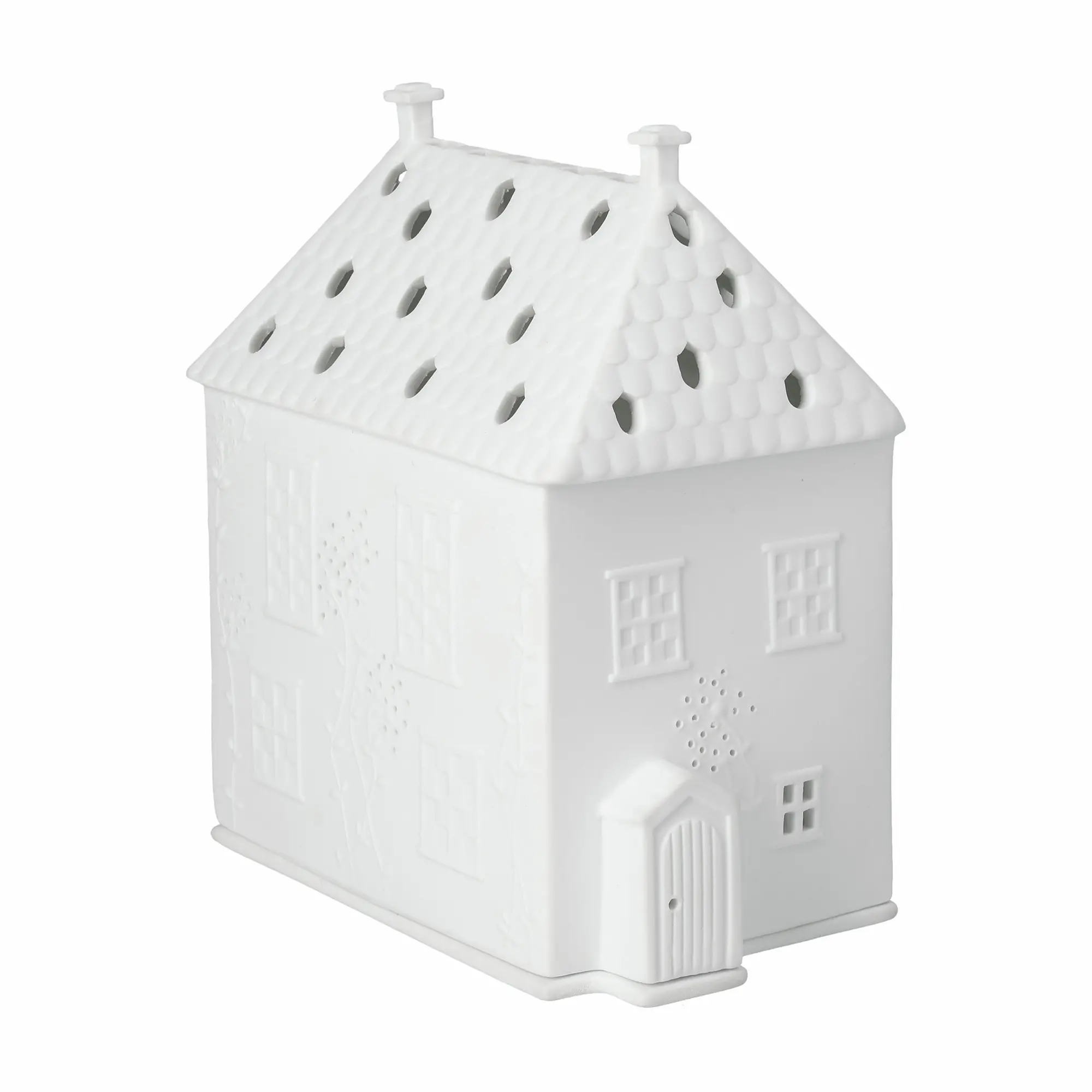 Weißes Haus, Dekohaus, Dekofigur, Porzellan, Miniaturhaus