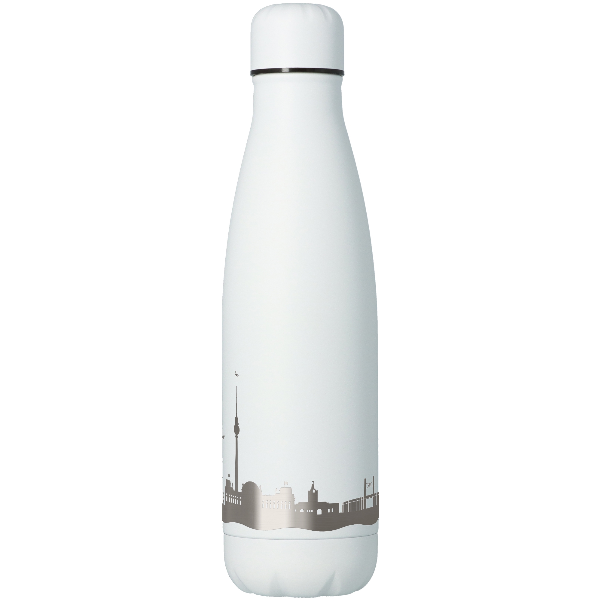 a0c695d41aec4b649d640f3539c5d33954490e99 Trinkflasche Skyline Berlin Weiß 500ml