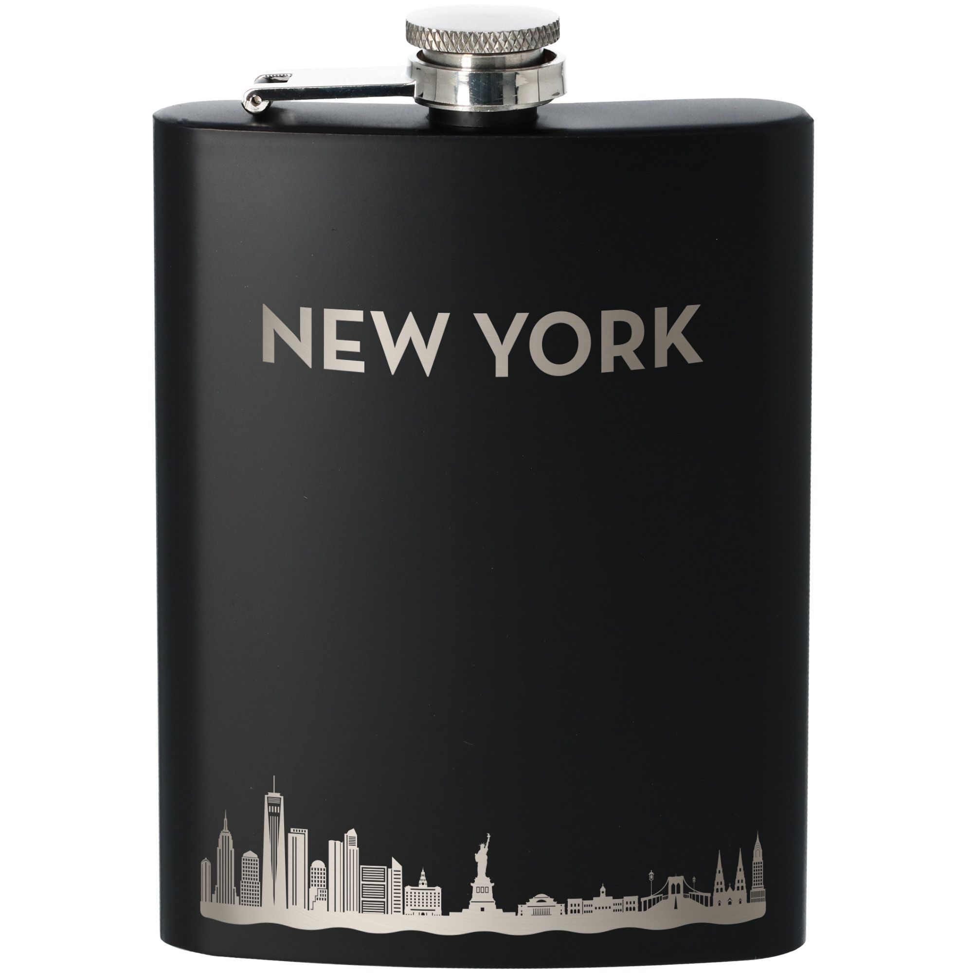 Flachmann Skyline New York Schwarz 225ml Flachmann Skyline New York Schwarz 225ml