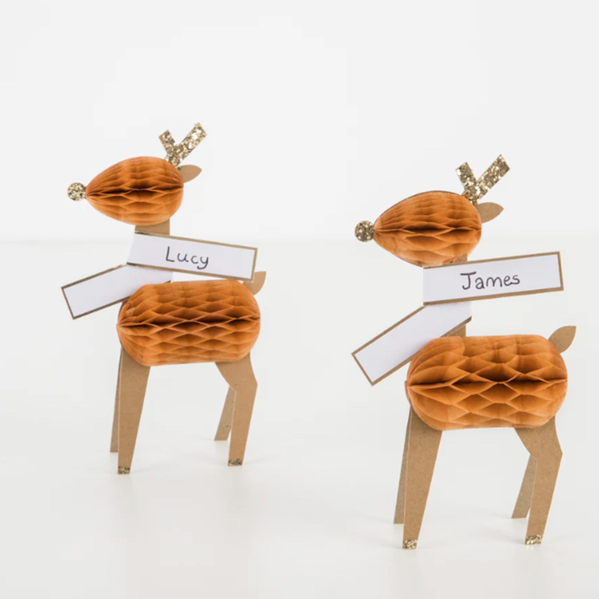 Meri Meri - 8 Waben-Rentier Platzkarten Meri Meri - 8 Waben-Rentier Platzkarten