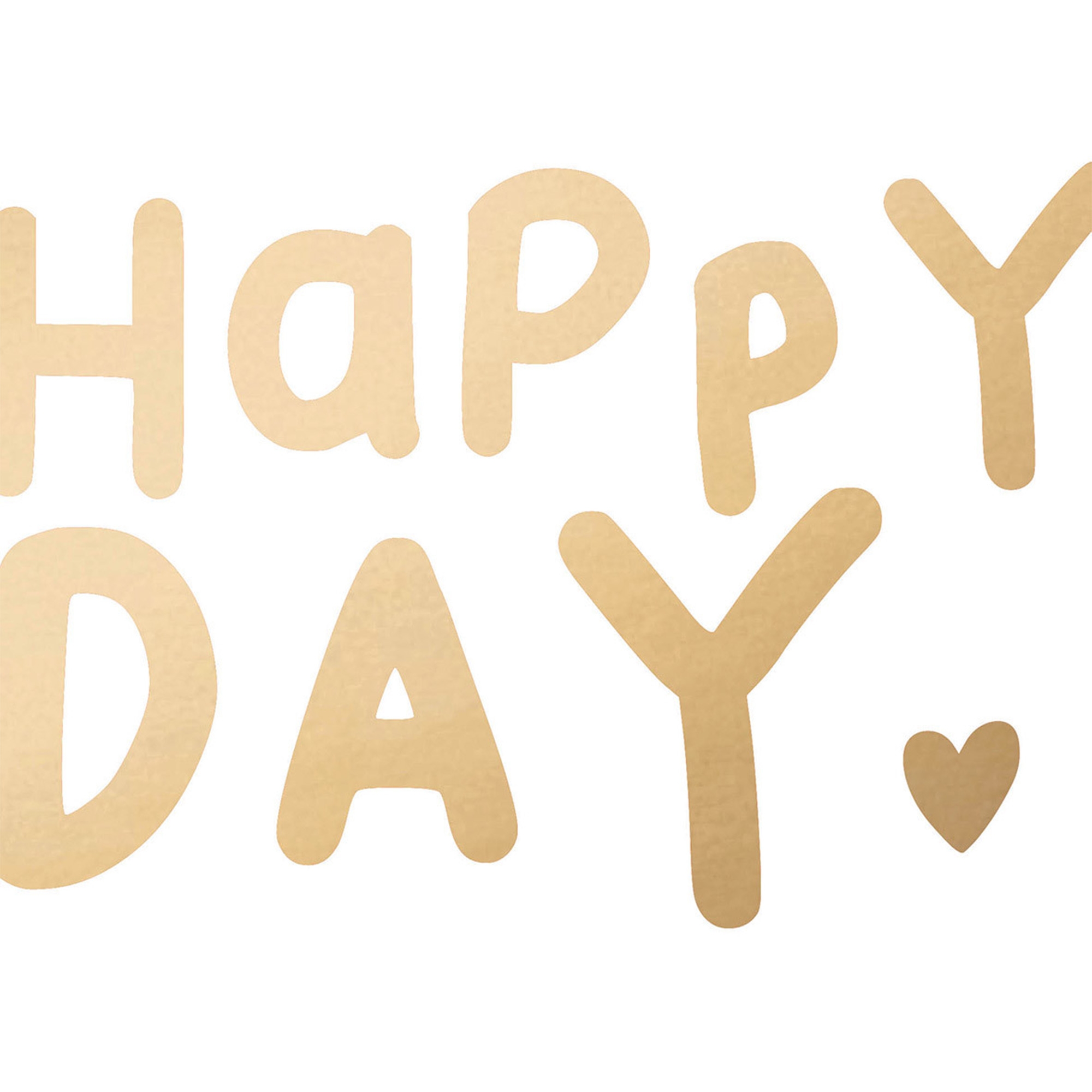 20 Servietten "Happy Heart" Gold 33x33cm Text