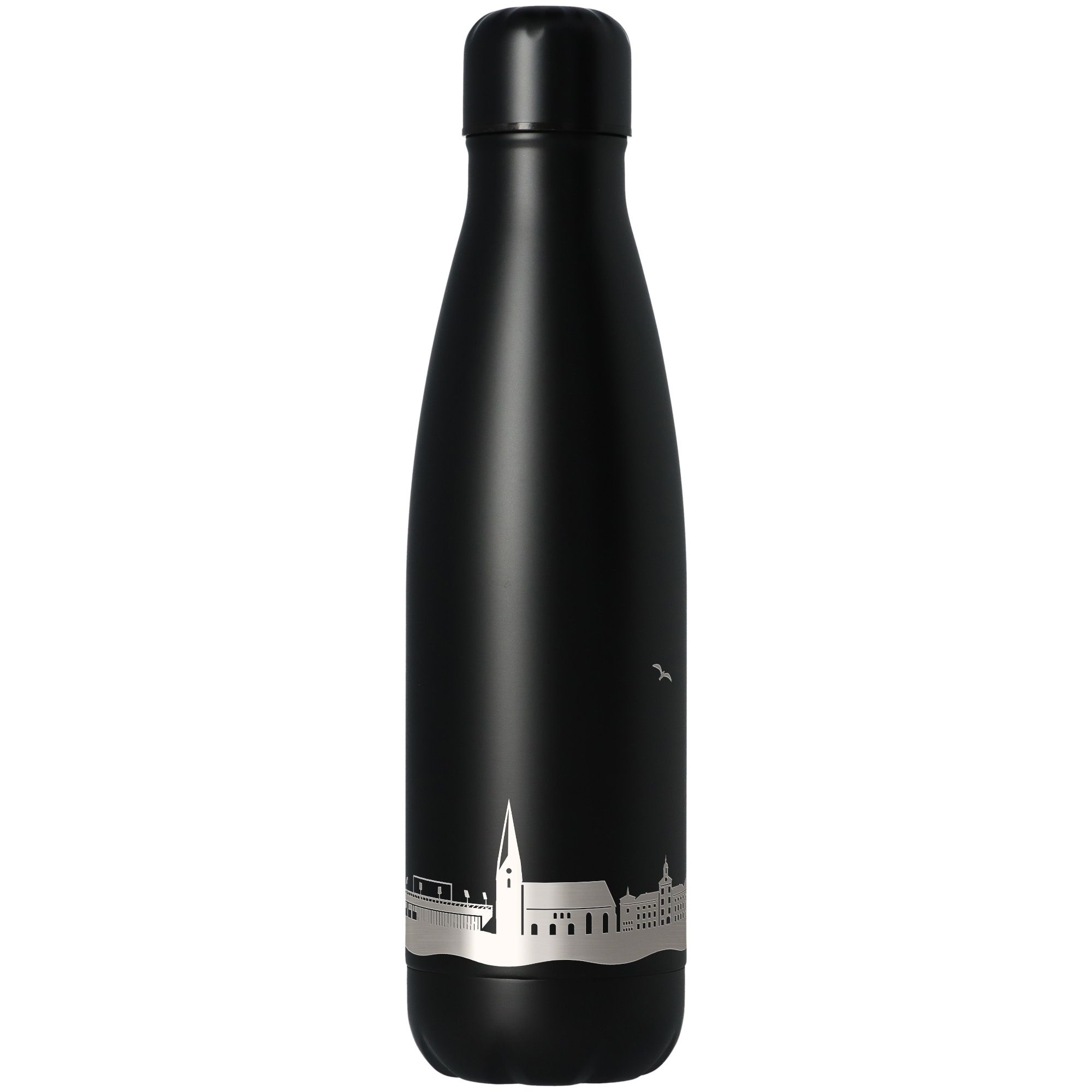 Trinkflasche Skyline Eutin Schwarz 500ml Flasche, Wasserflasche, Shaker