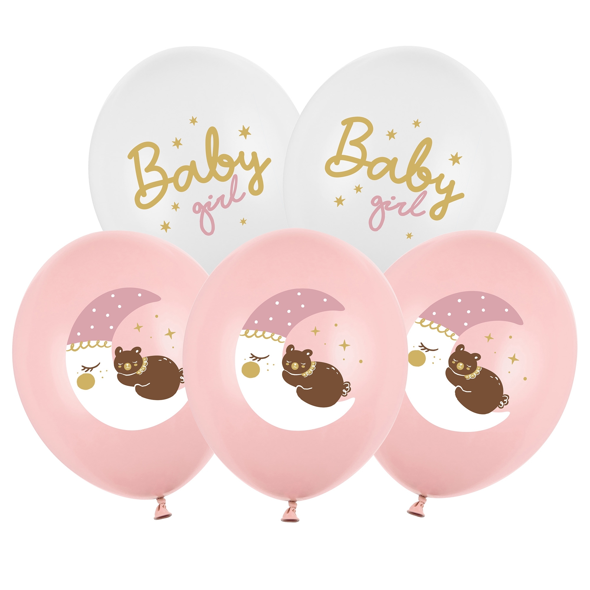 6 Latexballons im Set "Baby Girl" Ballon, Leute, Person