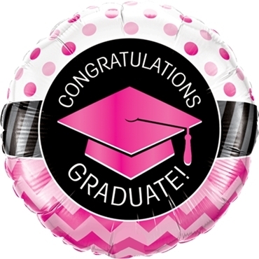 Folienballon "Graduate" Pink 46cm