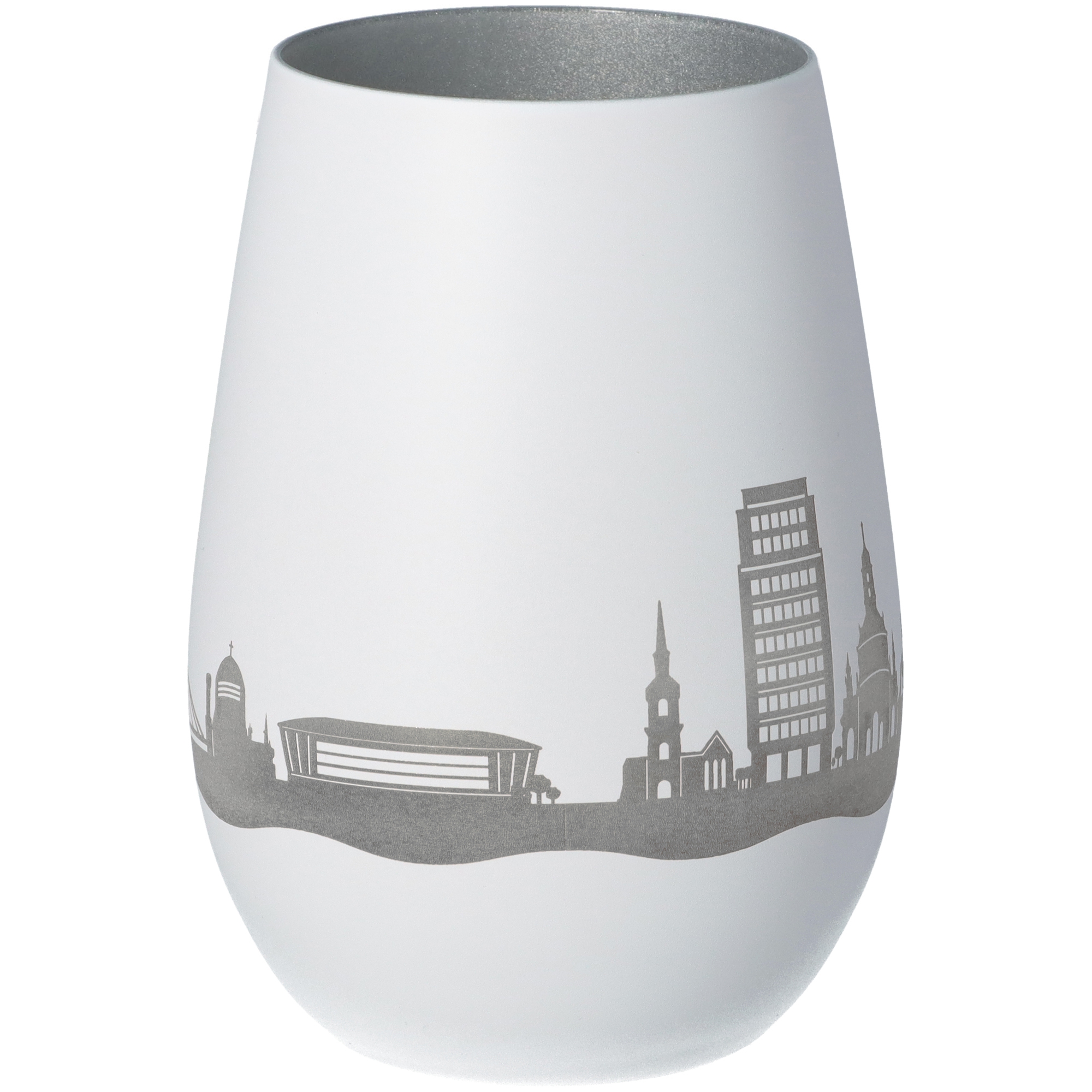 Windlicht Skyline Dresden Weiß/Silber Windlicht Skyline Dresden Weiß/Silber