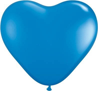 Latexballon Herz Blue Ø 45cm