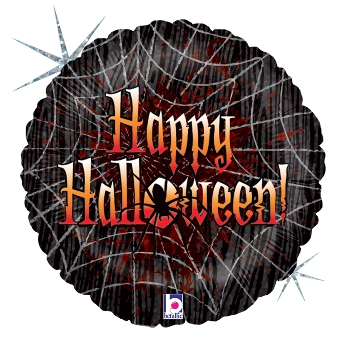 Folienballon "Spinne" Happy Halloween 46cm