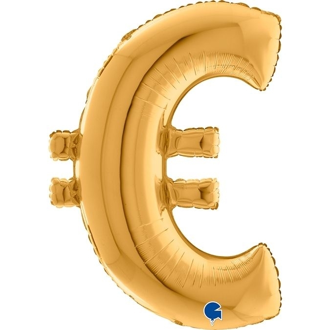 Folienballon Sonderzeichen € Gold 100 cm Banane, Essen, Obst, Pflanze, Produzieren