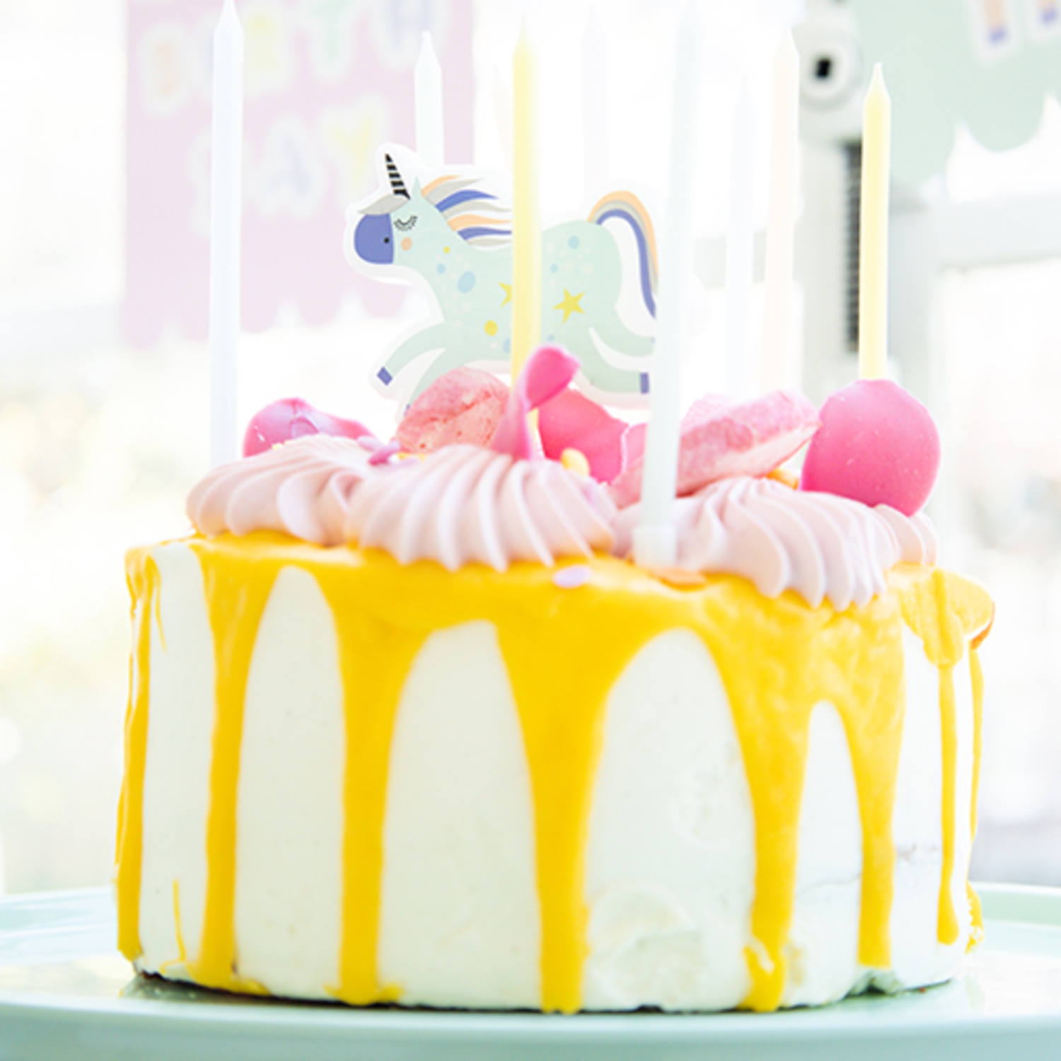 Kuchenkerzen "Regenbogen Einhorn" 11teilig Kuchenkerzen "Regenbogen Einhorn" 11teilig