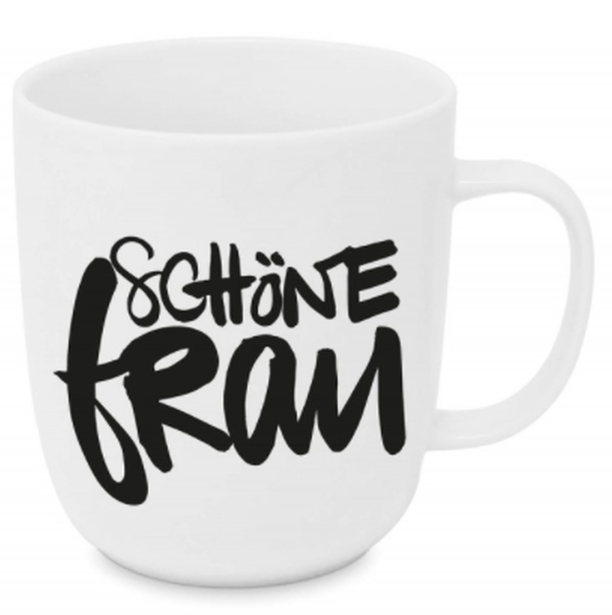 Porzellan-Henkelbecher "Schöne Frau" Porzellan-Henkelbecher "Schöne Frau"