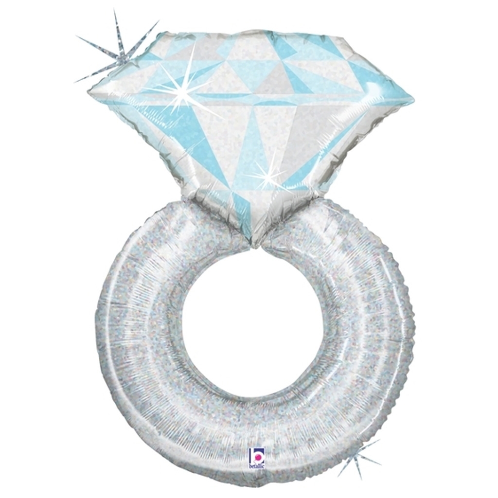 Ringform, Aluminiumfolie, Geburtstagsdeko, Luftballon, Diamant-Design