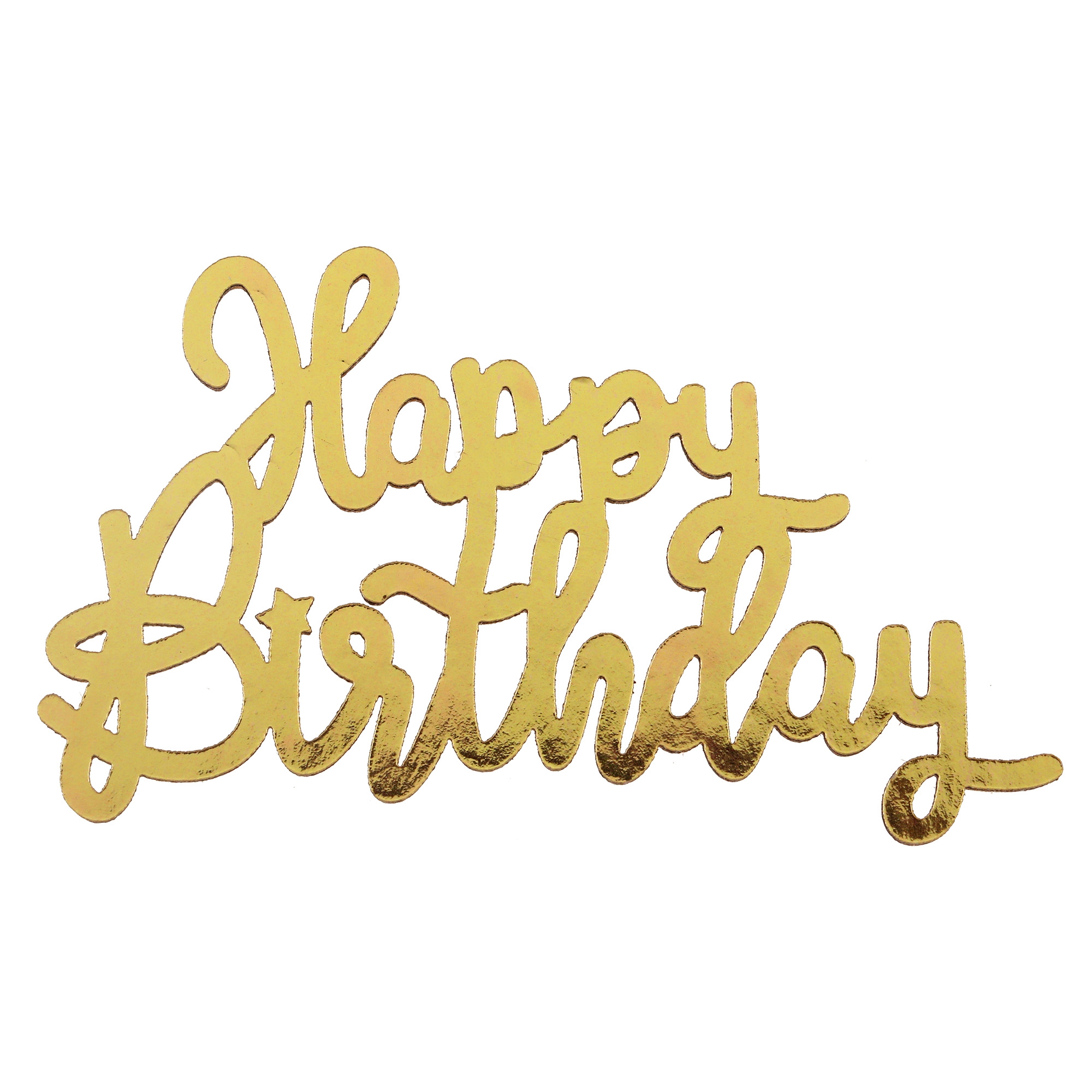 Streudeko "Happy Birthday" Gold 10 Stück Streudeko "Happy Birthday" Gold 10 Stück