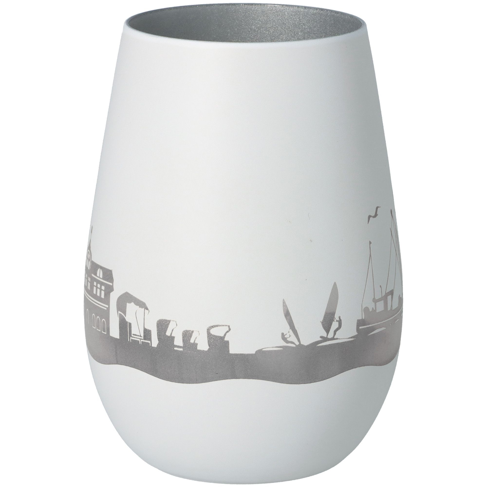 Windlicht Skyline Niendorf Weiß/Silber Windlicht Skyline Niendorf Weiß/Silber