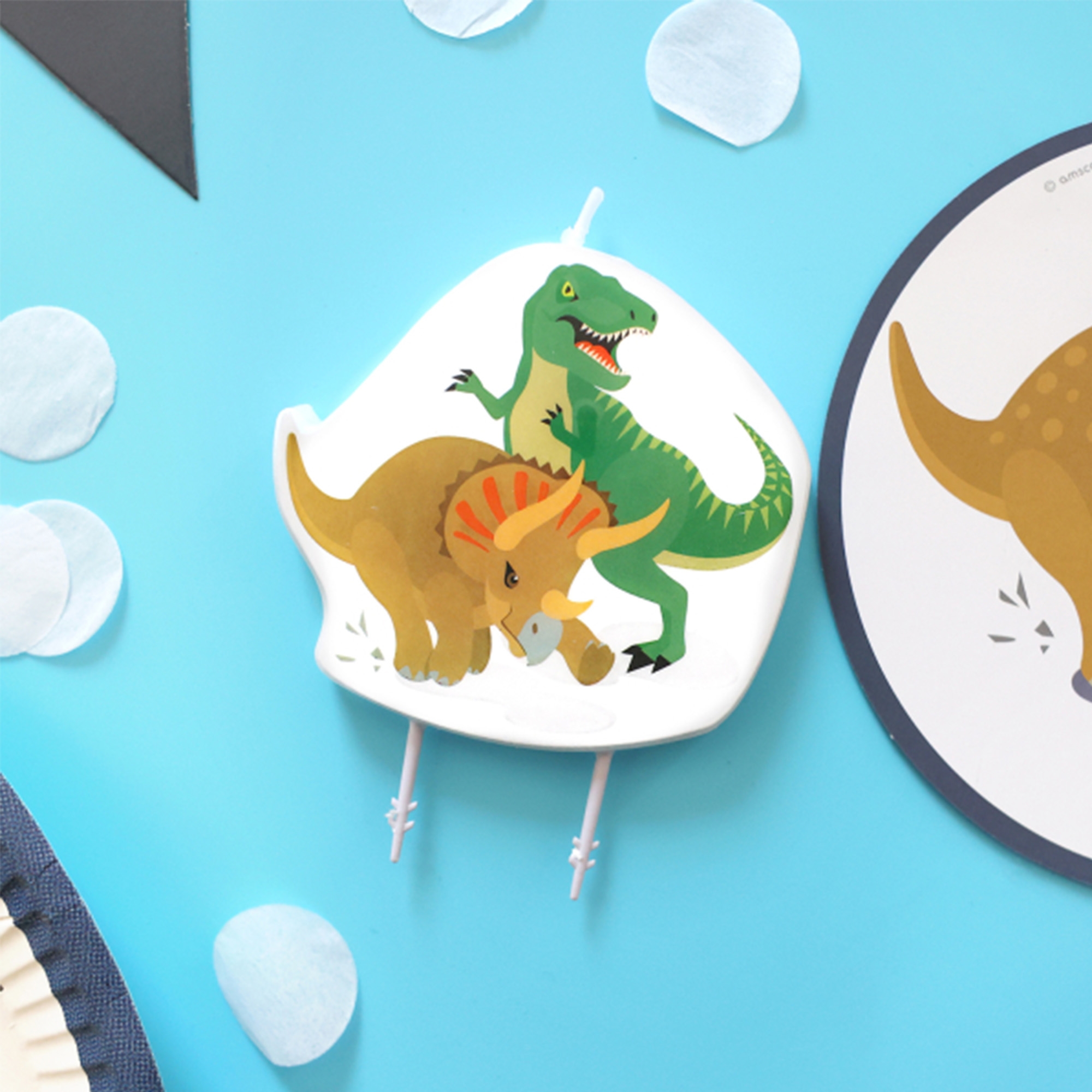 489493a7c417a81644419c7c22a71af226a85ef3 Dinosaurier Party - Kuchenkerze