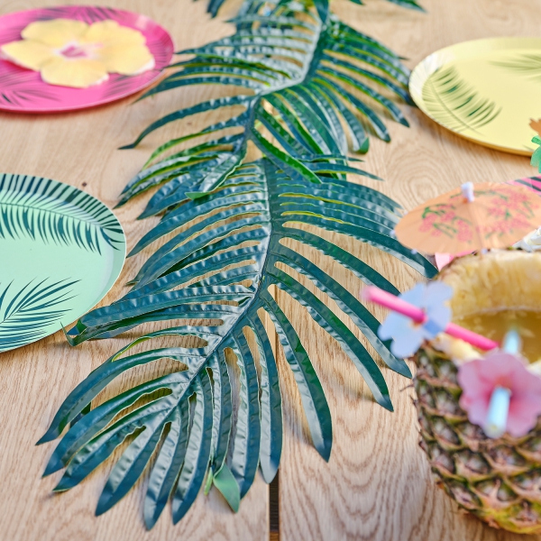 3 Palmenblätter aus Kunststoff "Tiki Tropics"