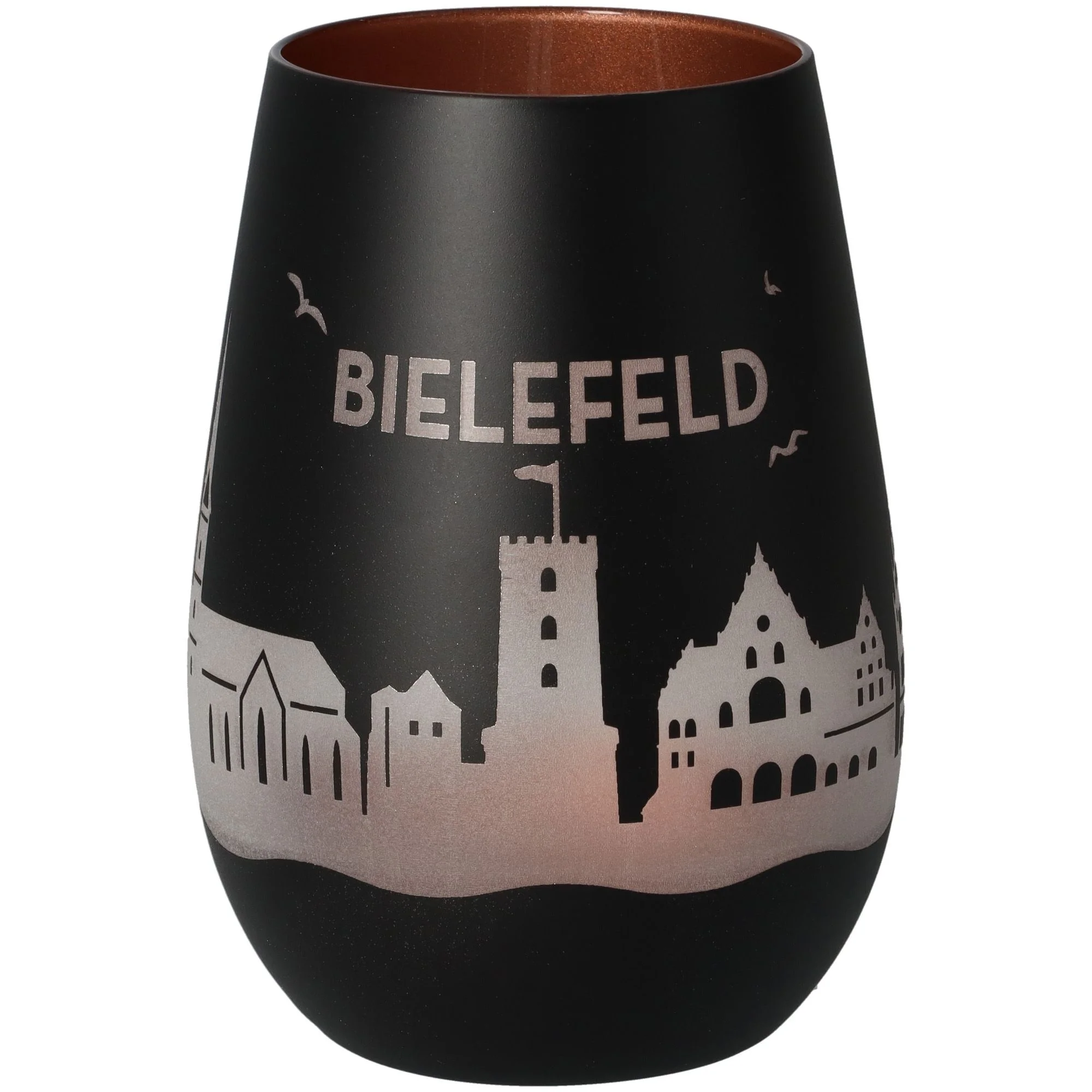 Goodtimes Windlicht Skyline Bielefeld Schwarz/Bronze