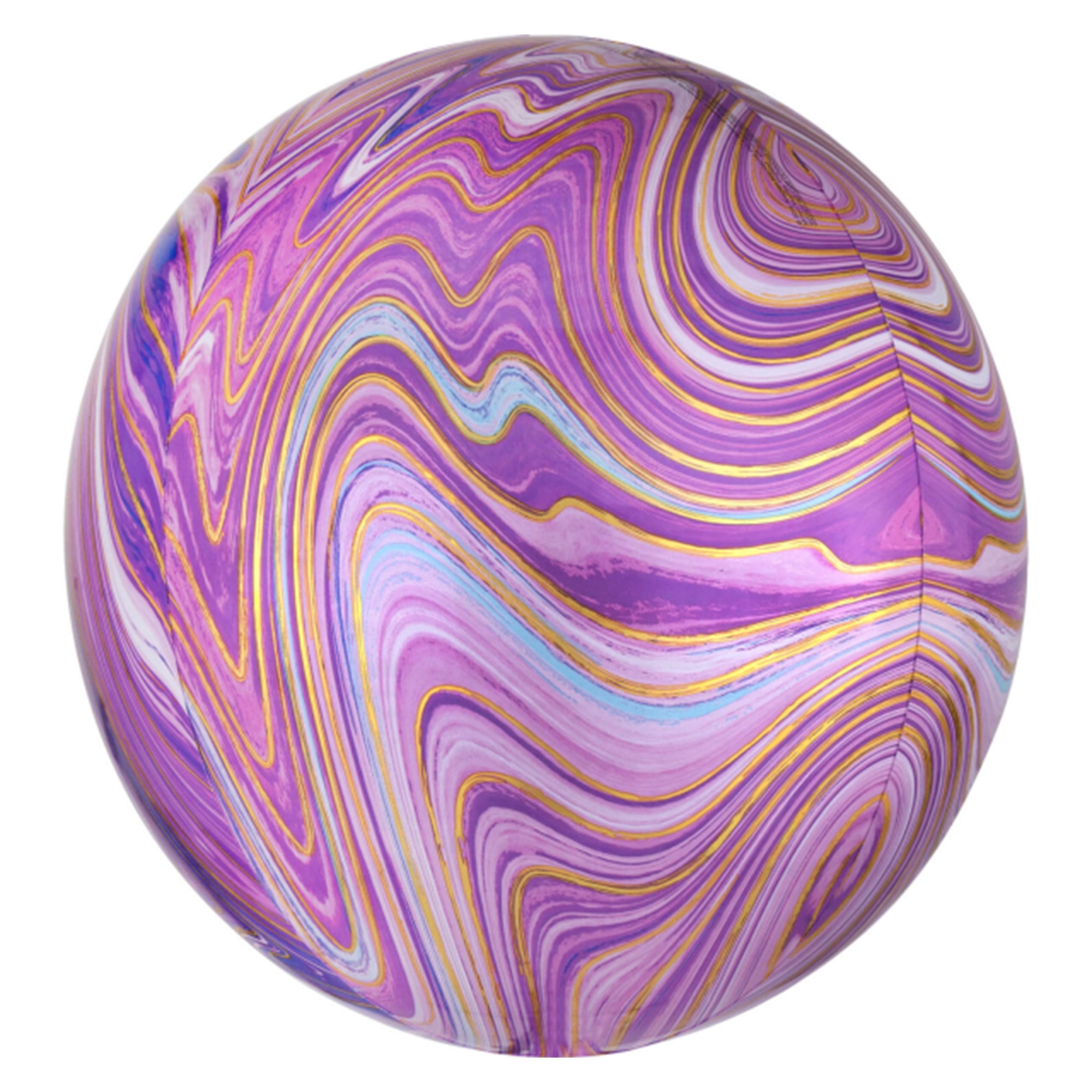 Folienballon Orbz Marblez Lila 40cm Ei, Essen, Osterei