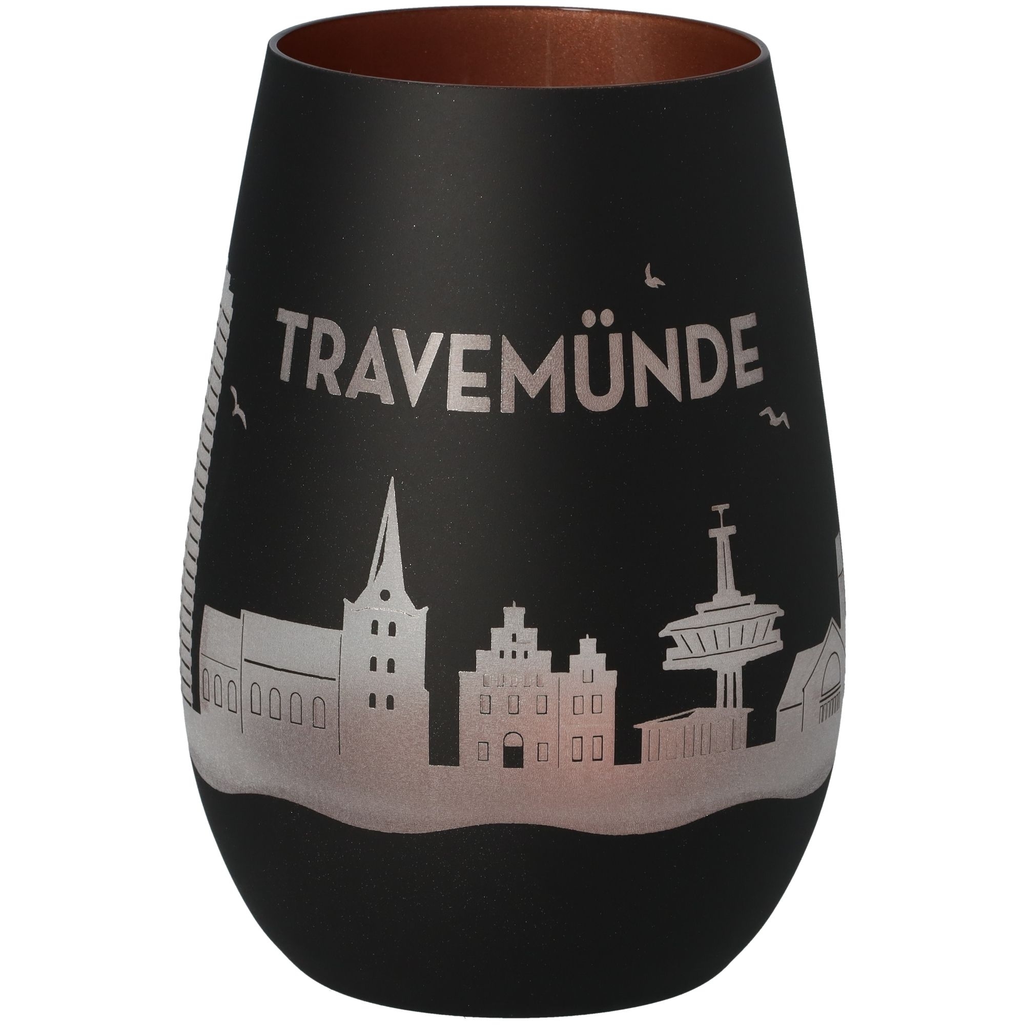Windlicht Skyline Travemünde Schwarz/Bronze Windlicht Skyline Travemünde Schwarz/Bronze