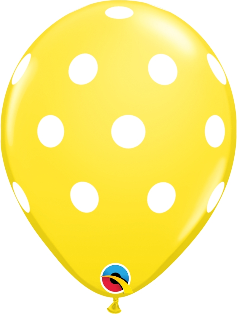 Qualatex Latexballon Big Polka Dots verschiedene Farben Ø 30cm Qualatex Latexballon Big Polka Dots verschiedene Farben Ø 30cm