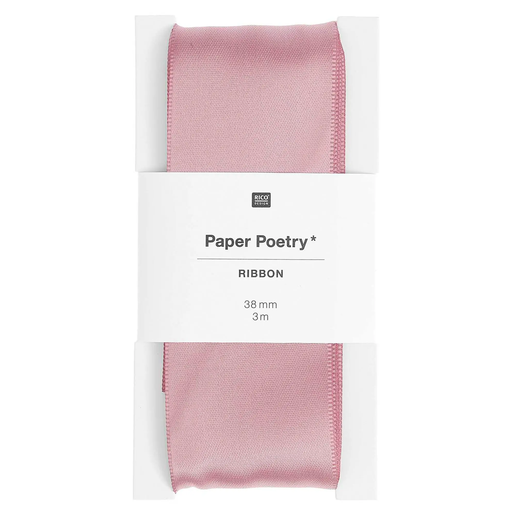 Satinband, Rosa Mauve 38mm / 3m