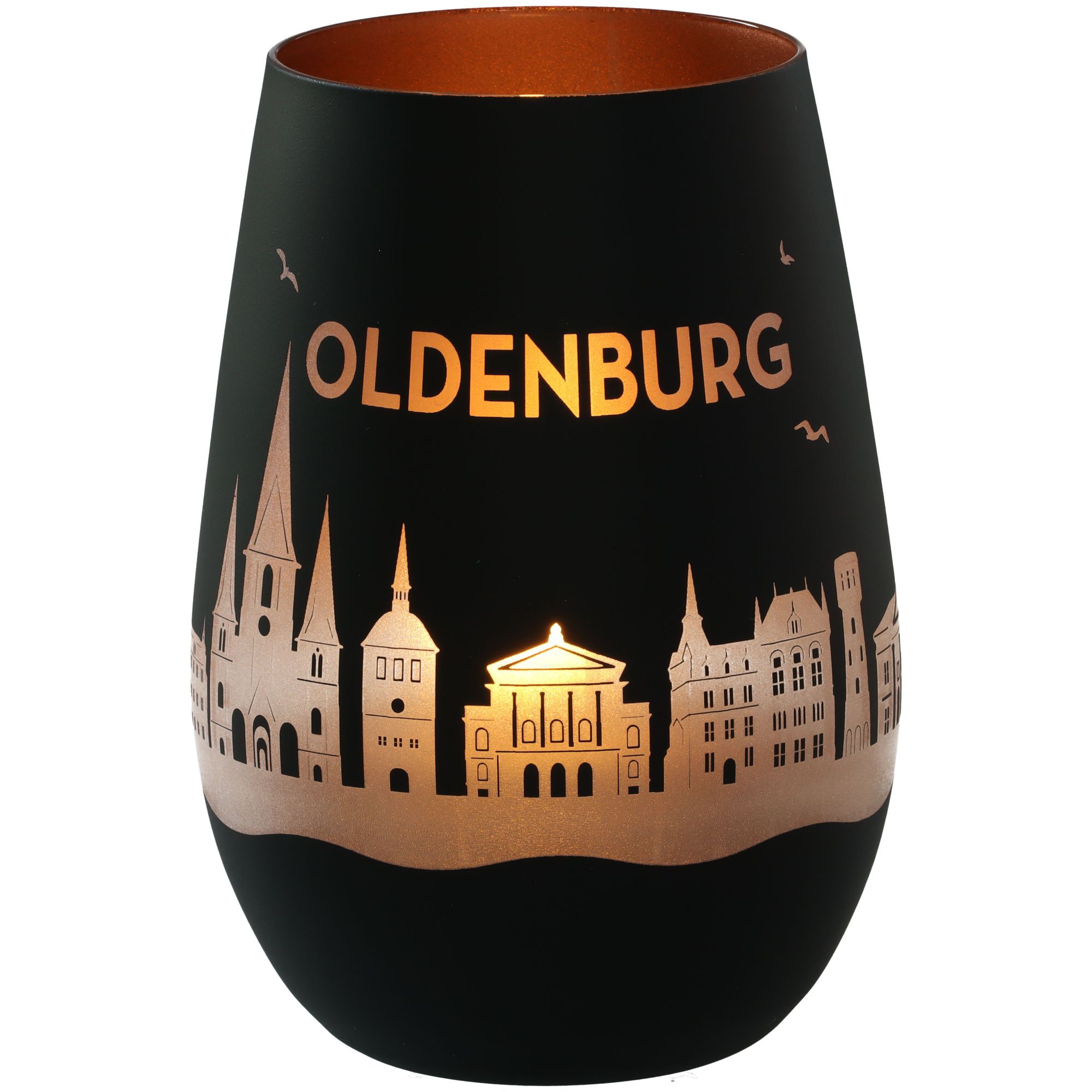 Windlicht Skyline Oldenburg Schwarz/Bronze Windlicht Skyline Oldenburg Schwarz/Bronze