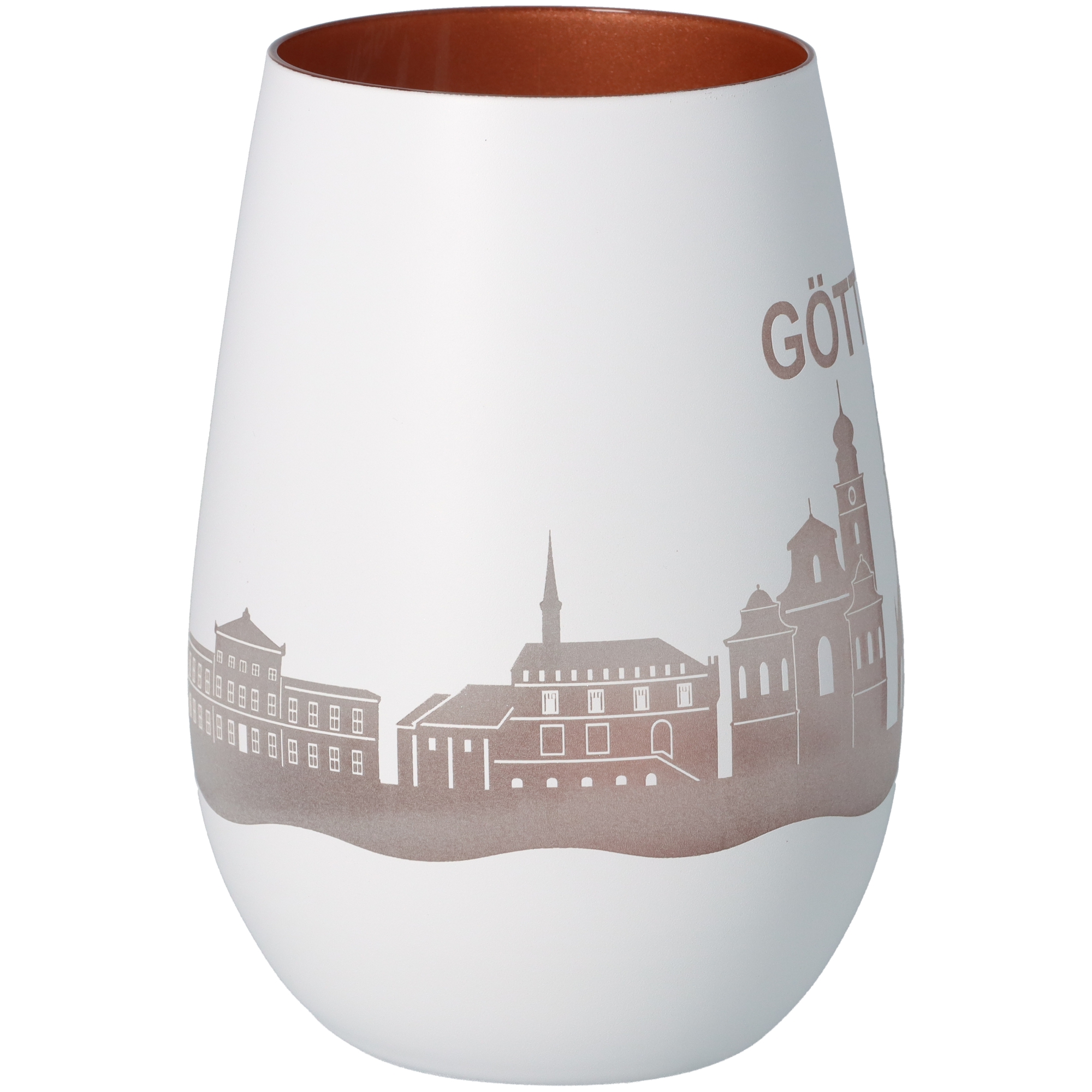 Windlicht Skyline Göttingen Weiß/Bronze Windlicht Skyline Göttingen Weiß/Bronze