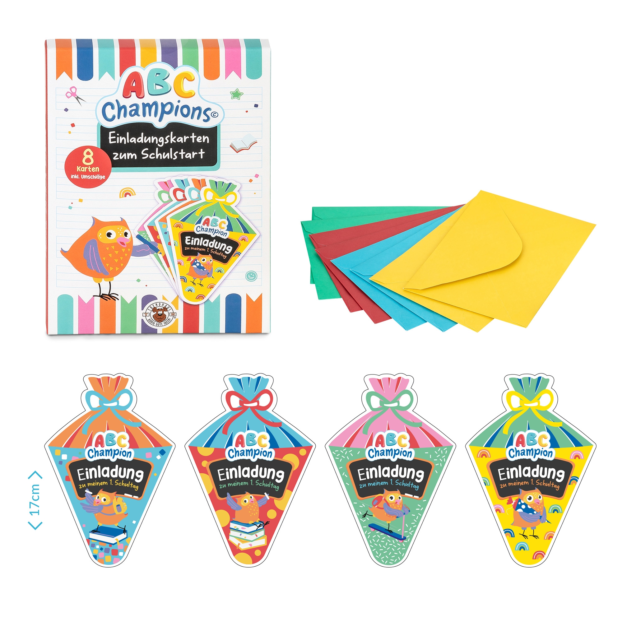 ABC Champions Einladungen - 8 Stück ABC Champions Einladungen - 8 Stück