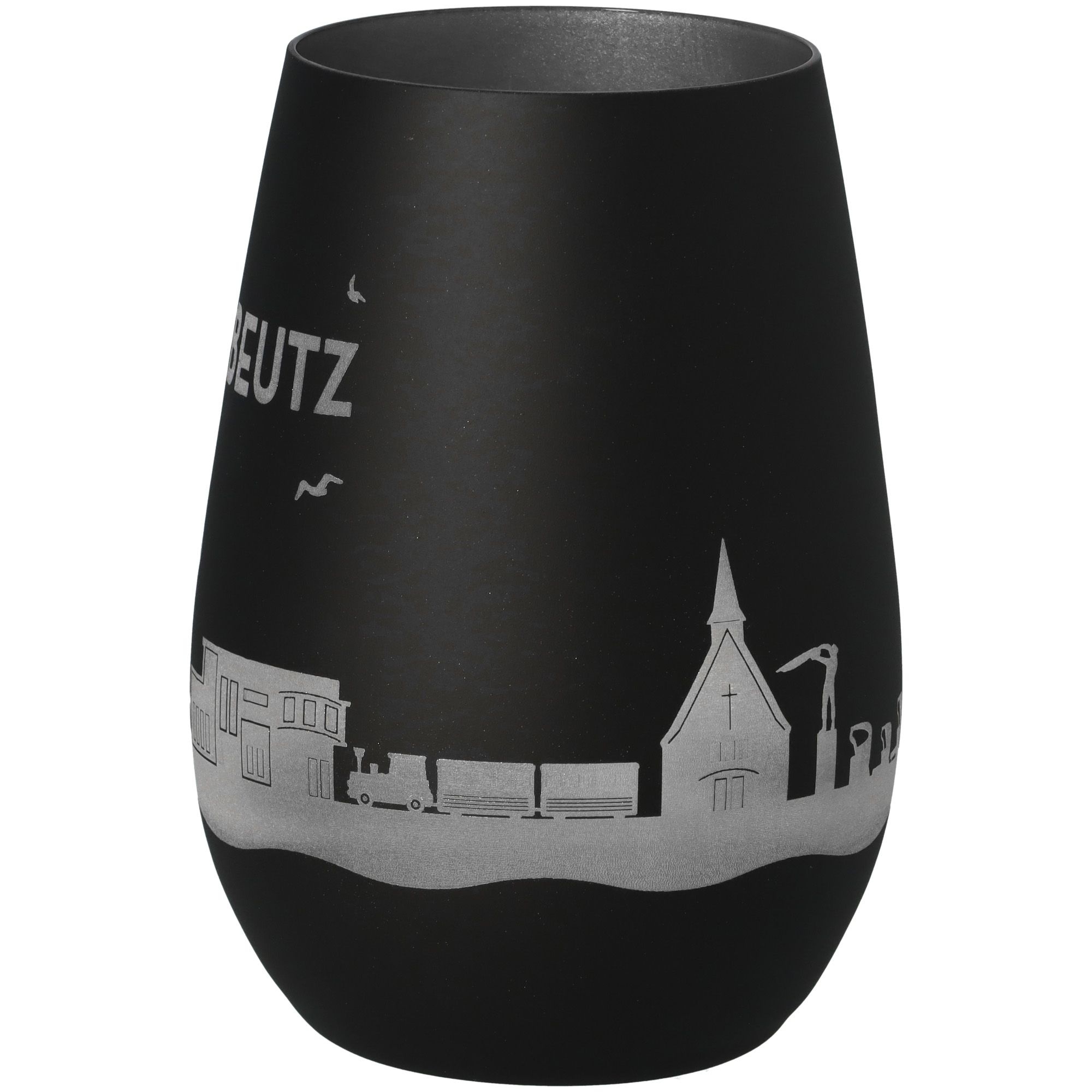 Windlicht Skyline Scharbeutz Schwarz/Silber Windlicht Skyline Scharbeutz Schwarz/Silber