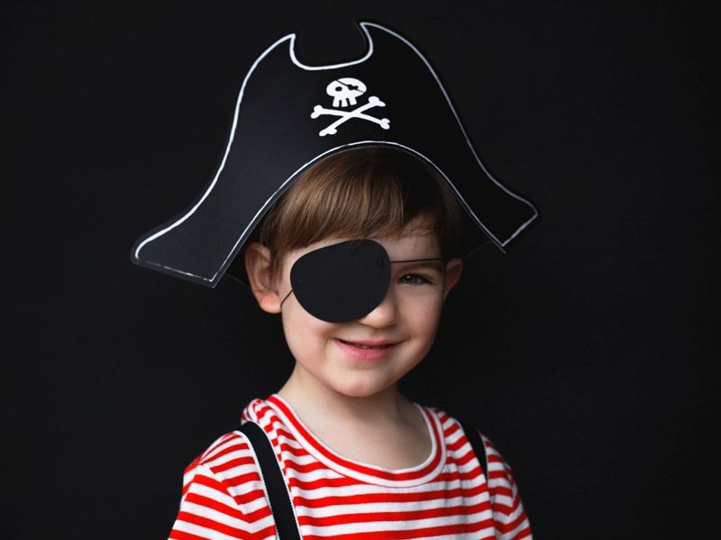 Piratenhut mit Augenklappe Piratenhut mit Augenklappe