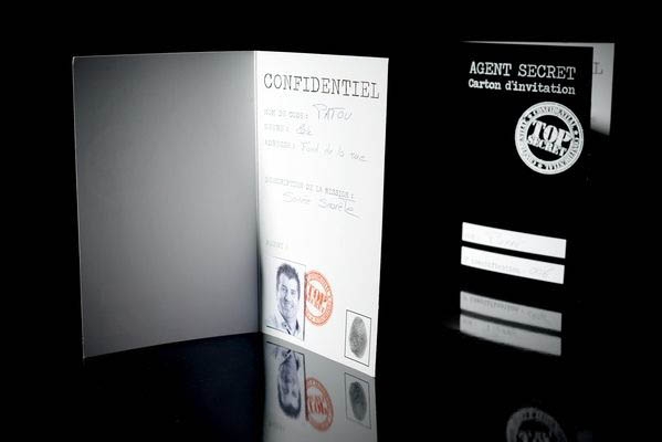 Agent 007 - 10 ID Einladungskarten Agent 007 - 10 ID Einladungskarten