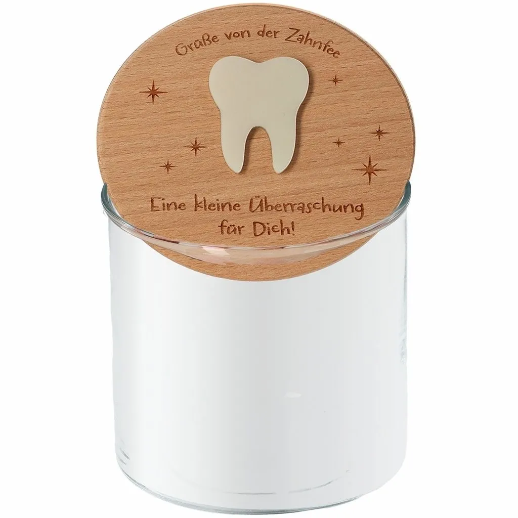Geschenkglas "Grüße von der Zahnfee"