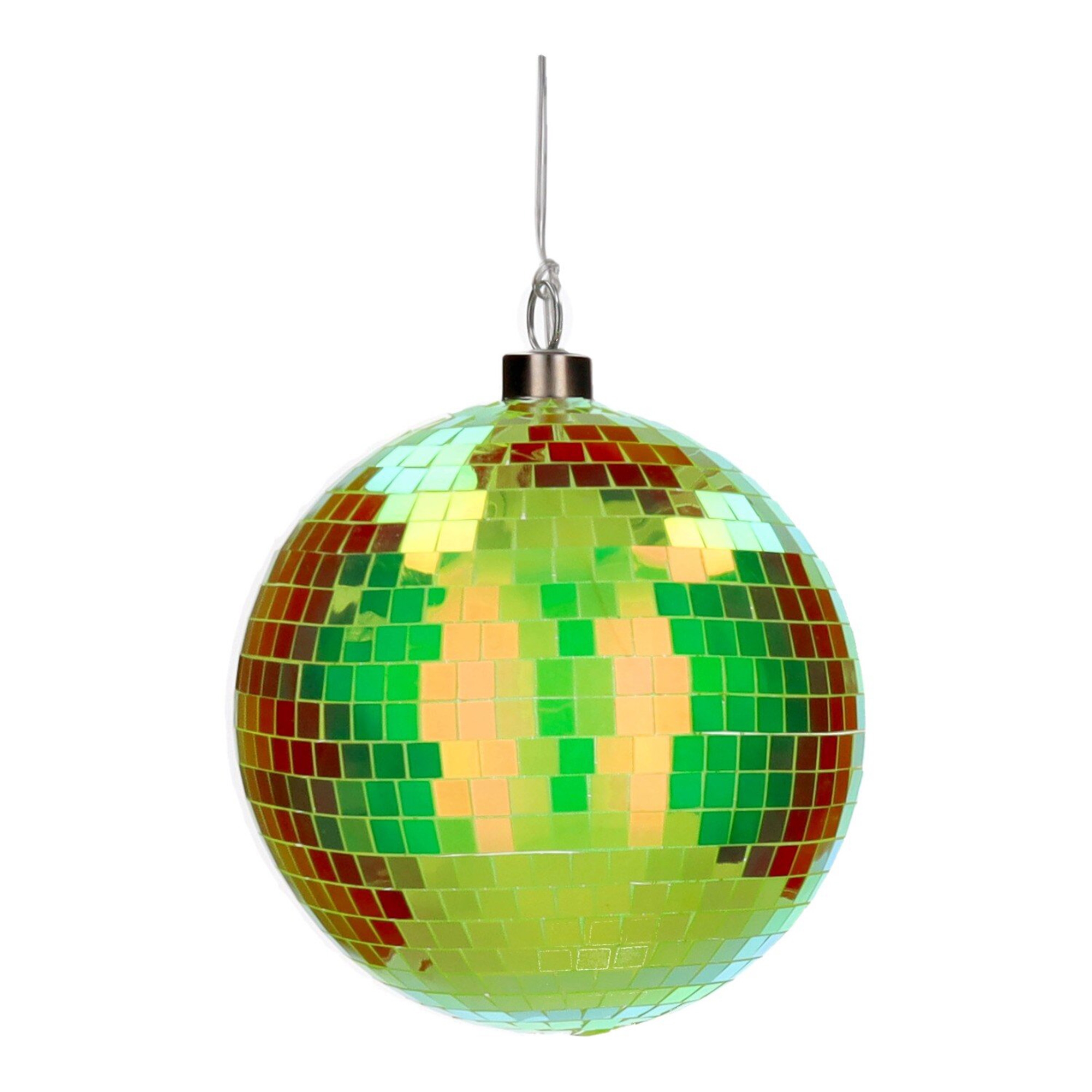 Disco LED-Kugel "Neon Grün" 15 cm Sphäre, Zubehör
