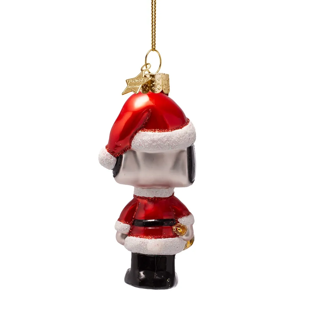 Vondels Weihnachtskugel "Snoopy mit Weihnachtsoutfit"
