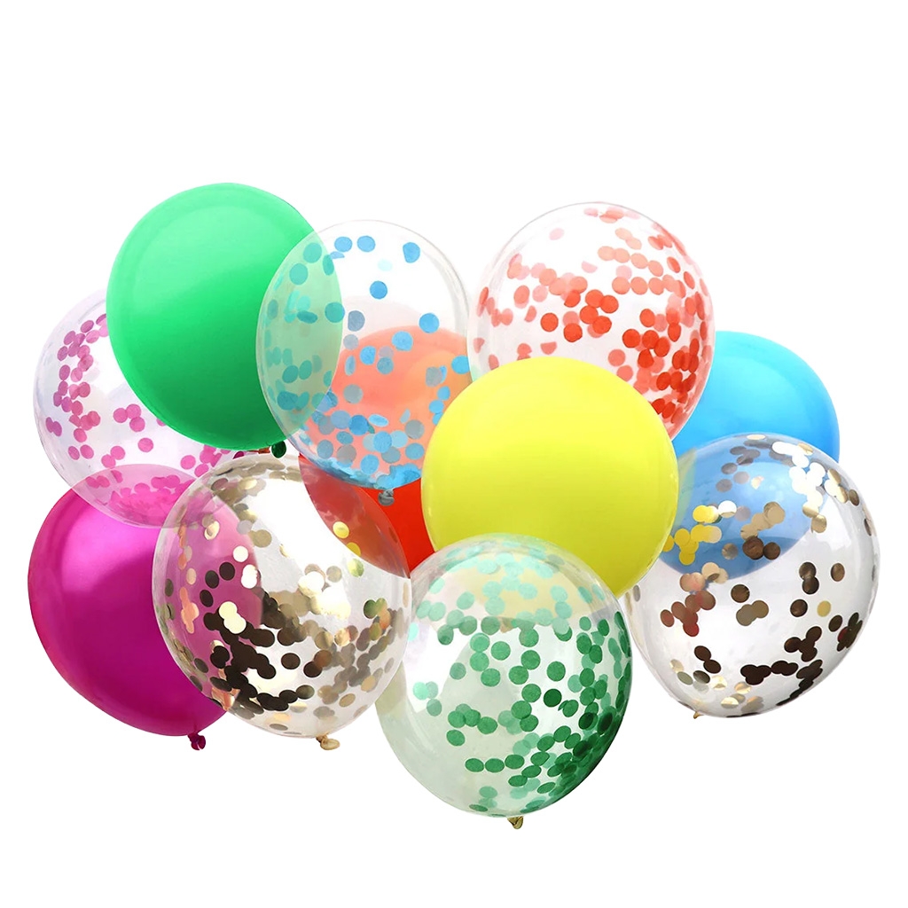Ballons, Konfetti-Ballons, Luftballons, Partydeko, Farbmix