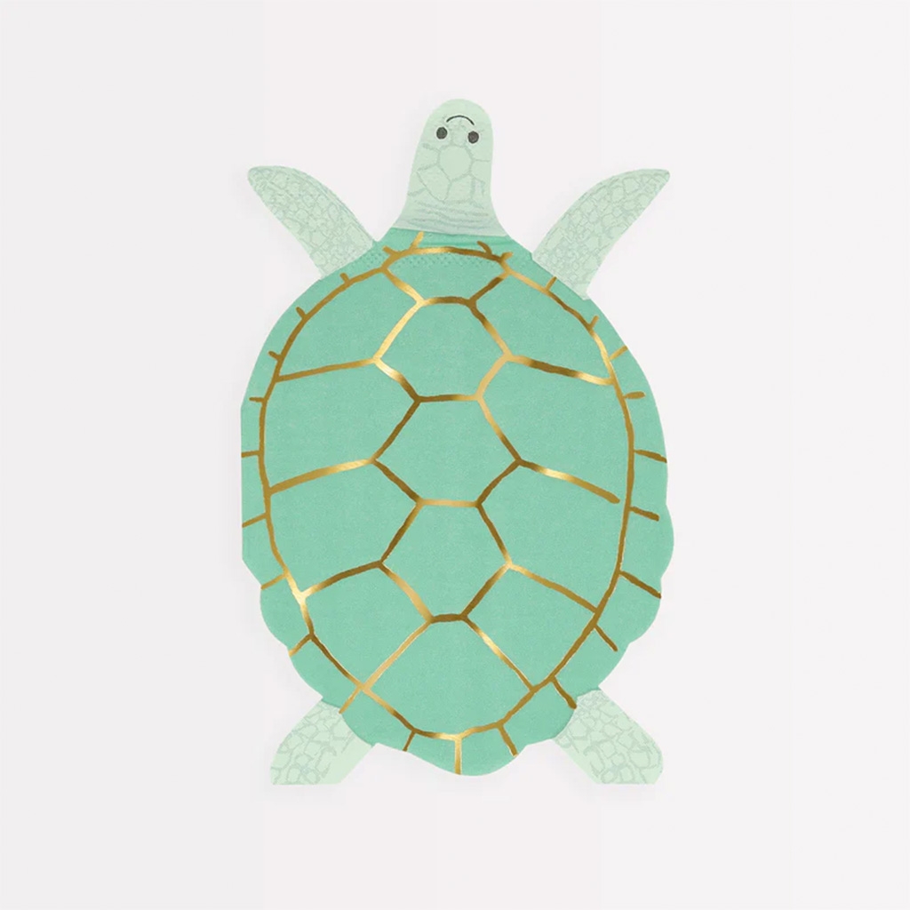 Meri Meri - 16 Servietten "Schildkröte"