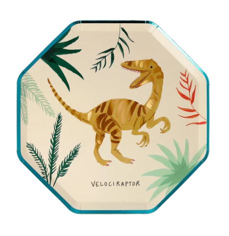 Meri Meri - 8 Pappteller "Königreich der Dinosaurier" Meri Meri - 8 Pappteller "Königreich der Dinosaurier"