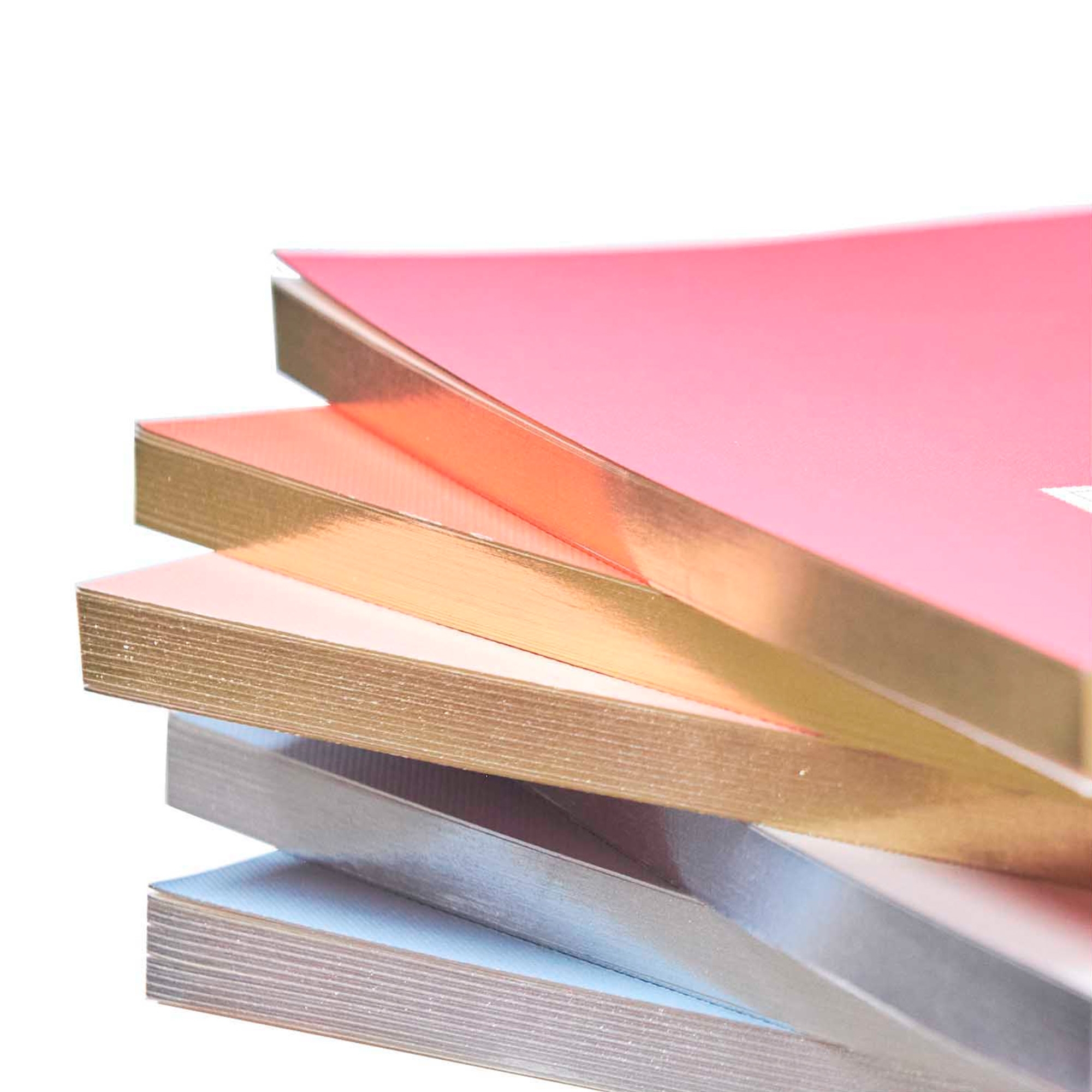 Notizbuch S Neonpink mit Goldrand Notizbuch S Neonpink mit Goldrand