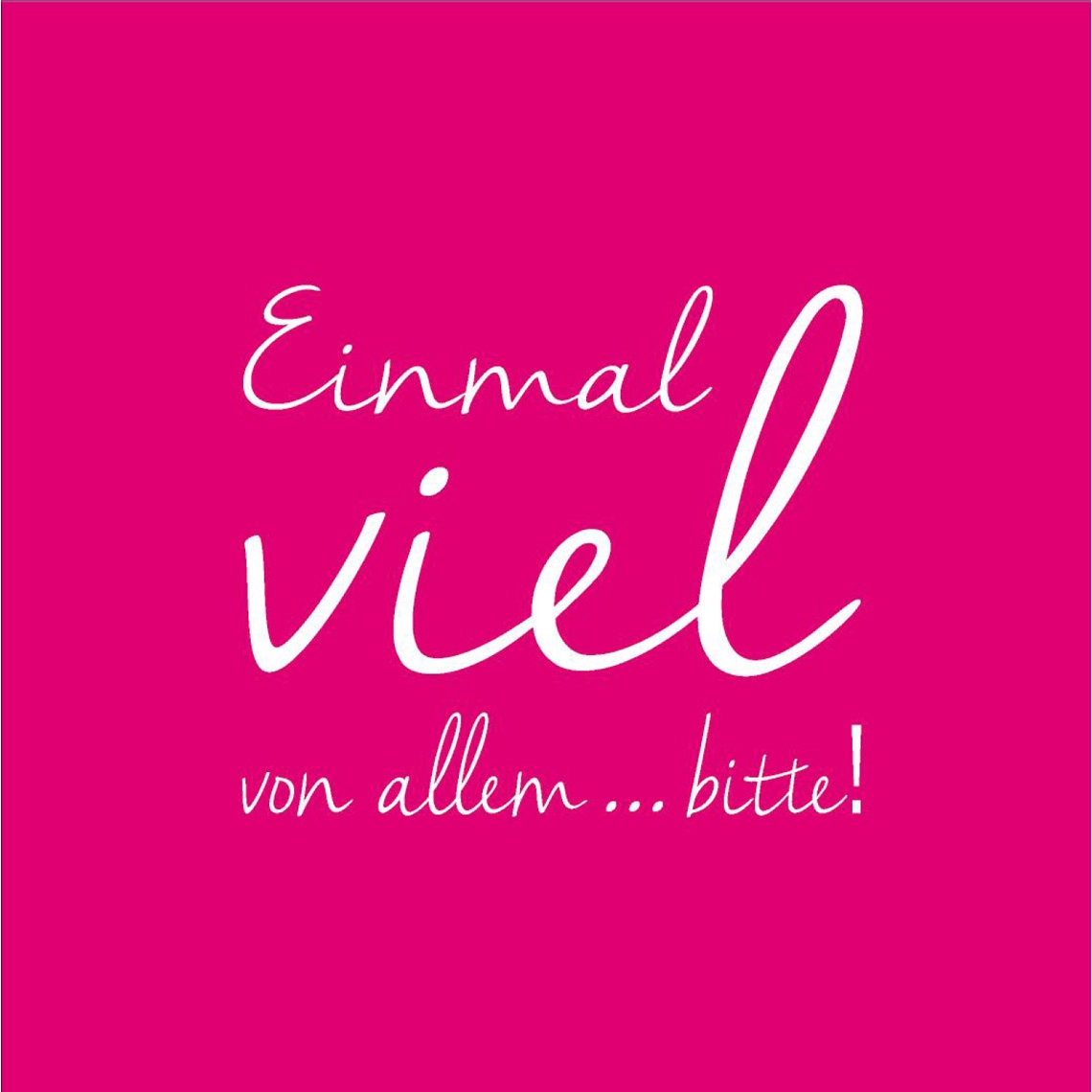 Räder Design - 20 Cocktailservietten "Einmal viel von allem bitte!"