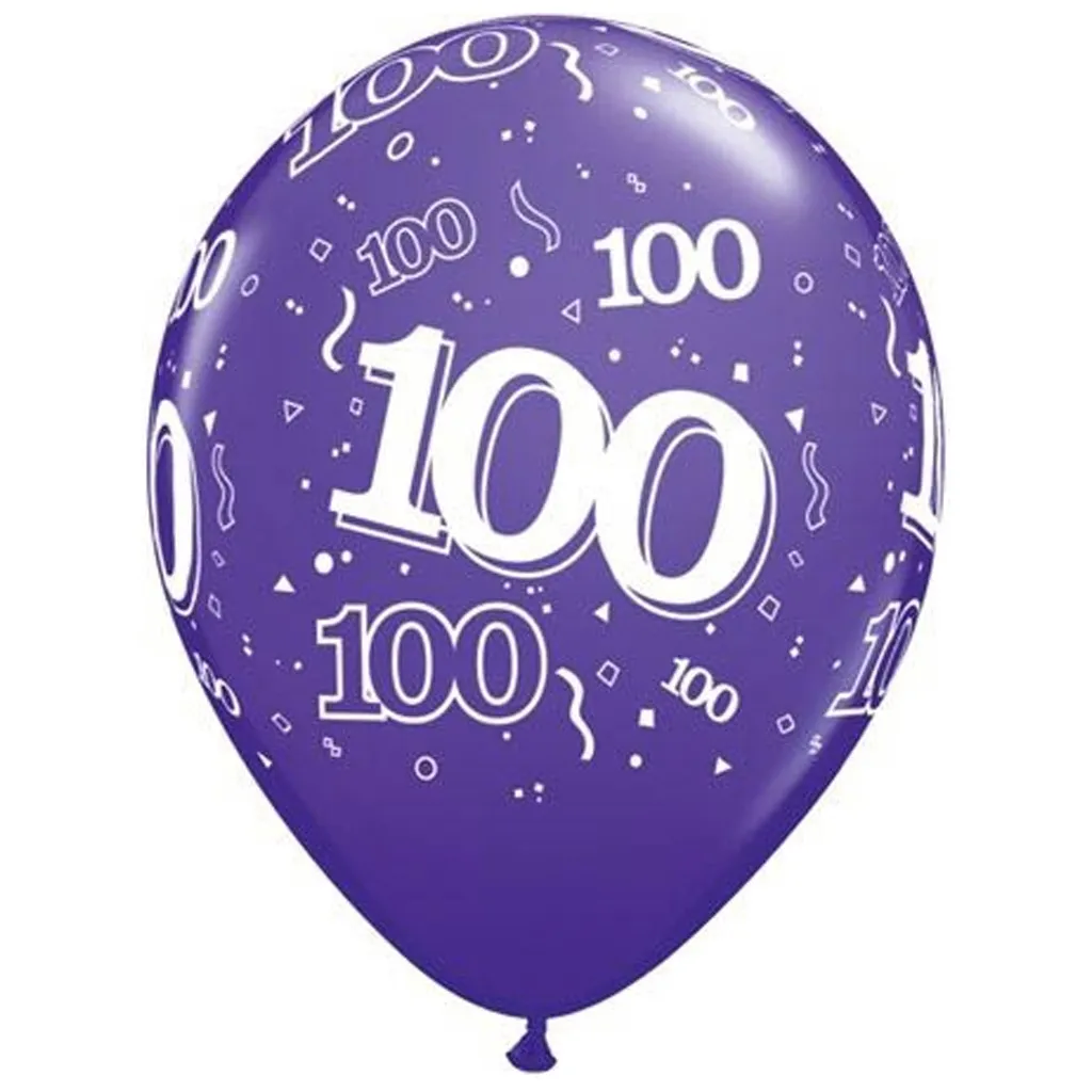 Ballon, Luftballon, Feier, Konfetti, 100