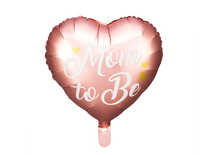 Folienballon "Mom to Be", Rosa ca. 35 cm