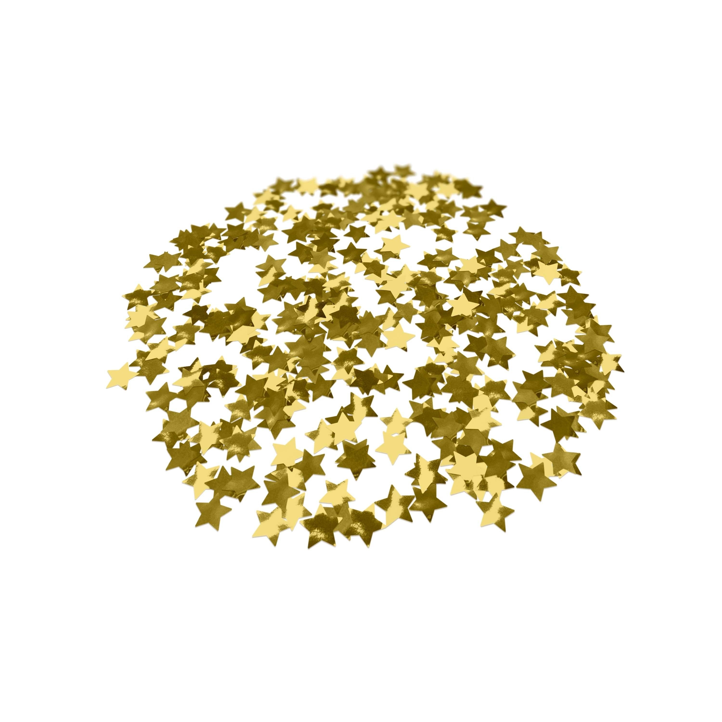 Folienkonfetti 1,7cm Stern 100g Gold